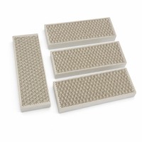 Plaque céramique alvéolée 135x47x13mm en Cordierite, céramique infrarouge haute température