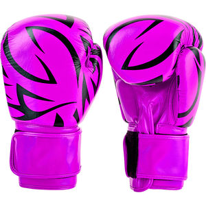 2024 diseños profesionales 100% PU cuero buenos precios guantes de boxeo transpirables de secado rápido guantes de boxeo diseños personalizados Logo - Product Image 1