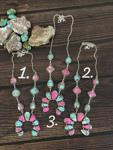 Handmade Sterling Silver Cotton <b>Candy</b> Turquoise <b>Necklace</b> Soft Pastel Gemstone Jewelry - Product Image 3