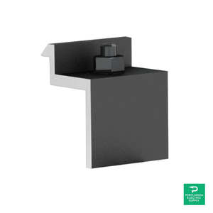 Abrazadera de Extremo Oscuro Unirac SolarMount 33-36mm de Aleación de Aluminio Anodizado para Instalación en Techos y Cocheras - 302022D - Product Image 1