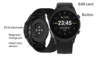 Solución de Reloj Inteligente para Atención a Distancia, Reloj Inteligente de Seguridad para Personas Mayores, SOS con un Clic, Localizador GPS, Geolocalización, Alarma de Caídas