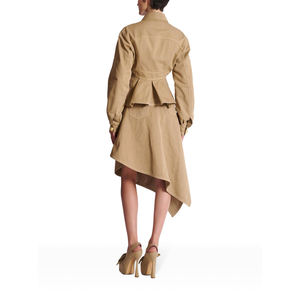 เสื้อแจ็คเก็ตยีนส์ผู้หญิงแบบเย็บติดกัน แต่งเลื่อม เป็นมิตรกับสิ่งแวดล้อม ระบายอากาศได้ดี ผ้าฝ้ายผสมสแปนเด็กซ์/ไนลอน ทรงหลวม แต่งรอยขาด สไตล์ฤดูใบไม้ร่วง - Product Image 4