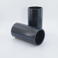 Tuyau d'alimentation en eau PE100 HDPE de grand diamètre, durable, résistant à la chaleur, anti-corrosion, haute résistance, haute flexibilité