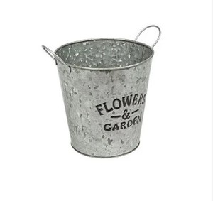 Suministros de jardín jardinera galvanizada Macetas de metal modernas suministros de jardín Maceta de hierro Pequeñas y grandes - Product Image 6