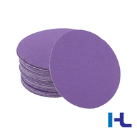 Disques abrasifs en céramique de 125 mm, 150 mm, 5 et 6 pouces, papier abrasif à crochets et boucles pour la retouche automobile