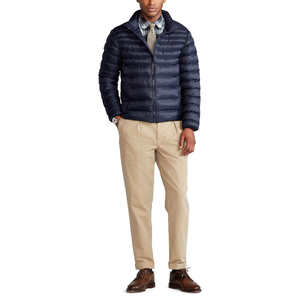 Chaqueta Acolchada con Capucha para Hombre, Ligera, Térmica, Estilo Vintage, Resistente al Viento, Rellena de Algodón, con Logotipo Frontal, para Uso en Exteriores - Product Image 2