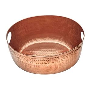 Refroidisseur de vin moderne et de luxe Seaux à glace en métal avec poignée design martelé unique Party Bar Whisky Wine Cooler Ice Bucket 2025 - Product Image 2