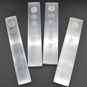 แผ่นหินกึ่งมีค่าสำหรับแกะสลักทำจากคริสตัลสีขาวแบบแท่ง7ชิ้นของขวัญ - Product Image 6