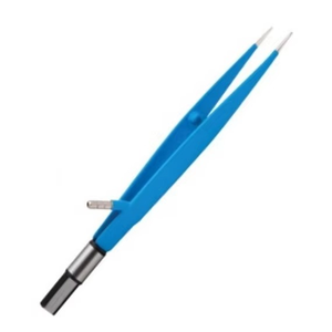 Pince bipolaire d'irrigation à baïonnette Instrument chirurgical antiadhésif bleu avec broche de connexion pour la chirurgie et l'hémostase - Product Image 6