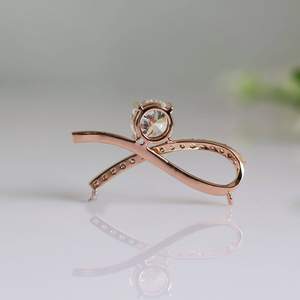 Pendentif en diamant rond brillant infini de 1,20 ct de qualité supérieure pour elle, bijoux élégants, fournisseur en gros - Product Image 2