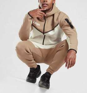 Conjunto Deportivo de 2 Piezas para Hombre, con Capucha, Corte Regular, 100% Algodón, Cortavientos, Transpirable, Pantalones Jogger - Product Image 5