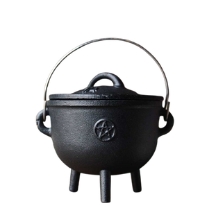 Nouveau modèle brûleur d'encens en fonte Triquetra conception en relief parfum chaudron brûleur à charbon de bois encens - Product Image 6