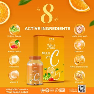 Marque privée OEM ODM, collagène antioxydant, vitamine C, zinc D3, 30 capsules, blanchiment de la peau, éclaircissement de la peau, stimulant immunitaire, santé osseuse - Product Image 3