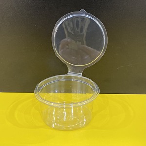Gobelets à sauce en plastique PET à bas quantité minimale de commande fabricant vietnamien à bas prix 2oz 60ml récipient à sauce jetable à emporter avec couvercle à charnière - Product Image 6