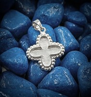 Pendentif design trèfle en argent Sterling 925 massif bon pour les cendres et la résine remplissage lait maternel souvenir bijoux de charme pour les femmes