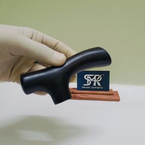 Canne de marche en corne de buffle naturelle faite à la main, durable, élégante, écologique, avec poignée en T moderne et personnalisée - Product Image 6