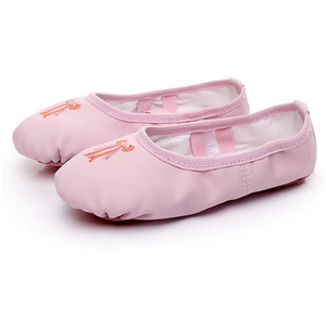Chaussures de danse ballet pour femmes en toile avec logo personnalisé, prix d'usine, haute qualité, semelle en cuir, design personnalisé, 100% confortables - Product Image 2