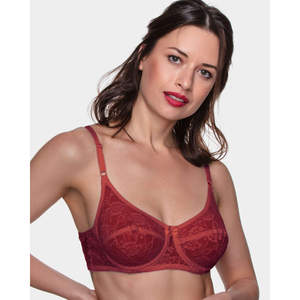 Soutien-gorge en dentelle sans armatures pour femmes, 230, doux, respirant, sans armatures, réglable, motif uni, design sans couture, tailles - Product Image 3