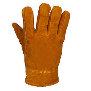 Guantes de Trabajo de Cuero Vacuno de Alta Calidad, Guantes de Conducción de Seguridad con Banda Elástica y Logotipo Personalizado al por Mayor - Product Image 5