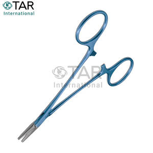 Porte-aiguilles droit Webster à manche annulaire, mâchoires revêtues de TC, lisse, 12,5 cm, instruments chirurgicaux médicaux durables - Product Image 3