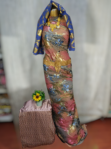 High Demanded Latest Trendy Girls Dress Somali Maqbal Velvet Twill Woven <b>100</b>% <b>Silk</b> Slub Jacquard Printed Eco-Friendly Wedding - Product Image 4