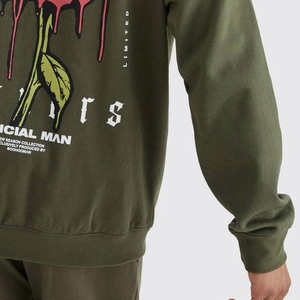 Conjunto Deportivo Informal Personalizado para Hombre, 2 Piezas, Elástico en 4 Direcciones, Transpirable, Sudadera con Capucha de Felpa de Algodón y Pantalones Deportivos para Gimnasio - Product Image 6