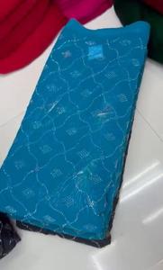 Toub Sudanés para Mujer al por Mayor de Fábrica, Alta Calidad, Estampado Budra con Pedrería, Thobe Sudanés, Vestido Sudanés de Voile para Mujer - Product Image 4