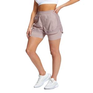 Pantalones cortos deportivos para correr de doble capa de estilo caliente 2 en 1 Pantalones cortos de gimnasio Pantalones cortos transpirables de secado rápido para mujer - Product Image 1