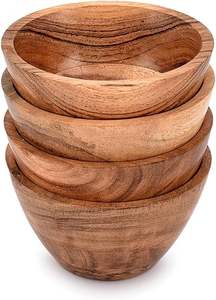 THAT CRAFTED WOODEN BOWLS FOR FRUTS BOWL Set with Enamel Coated <b>Print</b> for Restaurant and Hotel Decorative Bowls <b>Japanese</b> - Product Image 2