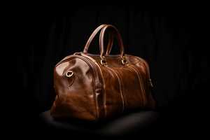 Alw กระเป๋าดัฟเฟิลใบใหญ่ออกแบบได้ตามต้องการกระเป๋าหนังแท้สำหรับผู้ชายกระเป๋าเดินทางทรงดัฟเฟิลสุดหรูสำหรับใส่ข้ามคืนกระเป๋าโพลีเอสเตอร์ทนทาน - Product Image 2