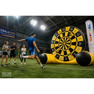 Grand jeu de fléchettes géant gonflable commercial d'extérieur, cible de tir de football, équipement d'amusement pour festival - Product Image 2