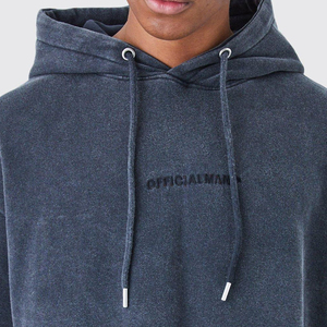 Survêtement délavé à l'acide pour hommes à la mode Service OEM Logo personnalisé surdimensionné coupe régulière ensemble de jogging Streetwear survêtement délavé - Product Image 5