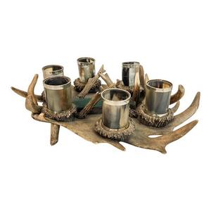 Tasses en corne Viking Tasses à corne à boire naturelles Cadeaux pour les fêtes pour les fans de Game of Thrones Sublimation d'agate vierge, bricolage - Product Image 6