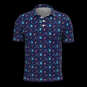 Polo en polyester à sublimation pour homme avec logo personnalisé coupe athlétique à séchage rapide adaptée au golf, au tennis ou aux vêtements d'entreprise - Product Image 3