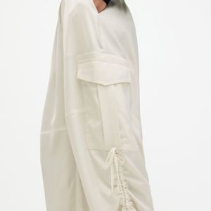 2025 nueva moda logotipo personalizado mujer Cargo Denim pantalones de pierna ancha Casual Jeans para damas - Product Image 3