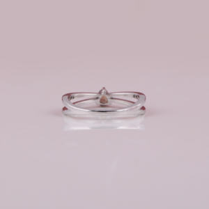 Anillo de Compromiso de Oro Macizo de 18 quilates, Diamante Natural Chapado en Oro Certificado, Nuevo Estilo Clásico de Moda, Corte Natural, Anillo de Compromiso - Product Image 4