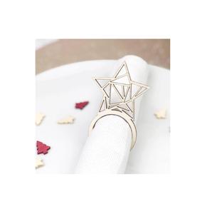 Ajoutez de l'élégance avec des ronds de serviette plaqués or, parfaits pour la maison, l'hôtel, le restaurant et les tables de mariage. - Product Image 5