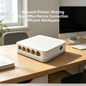 <span class=keywords><strong>Switch</strong></span> Ethernet de 5 Portas 10/100/1000Mbps Auto MDI-MDIX Não Gerenciado Sem Ventilador Caixa de Aço 5V-12V <span class=keywords><strong>DC</strong></span> Empilhável <span class=keywords><strong>Switch</strong></span> de Rede 1Gbps - Product Image 2