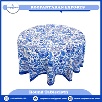 Nouvelle arrivée : Nappe en coton imprimée à la main, motif floral palmier, prix direct fabricant indien, meilleur prix