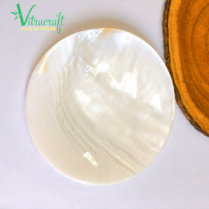 Plaque de coquille de perle de haute qualité. Plaque de nacre, plaque de Caviar, plaque de Service de Table. Taille: 9cm cadeau significatif - Product Image 6