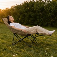 Silla Reclinable de Gravedad Cero OEM ODM de Marca Privada, Silla Plegable de Acero Inoxidable y Tela Oxford, Venta al por Mayor Directa de Fábrica