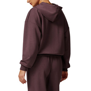 Women's Comfortable Lightweight <b>Running</b> <b>Hoodie</b> Winter Thermal Fleece Lined Breathable Fit Active Adults Small Size OEM Supply - Product Image 3