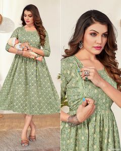 Alta demanda Ropa de mujer Alimentación Estampado de algodón suave Kurti para la alimentación y durante el período de maternidad - Product Image 4