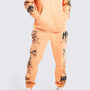 Conjunto Deportivo Estampado con Diseño de Calavera, Sudadera con Capucha y Pantalones Jogger, Ropa Deportiva de Invierno para Hombre, Nuevas Modas de Fábrica al por Mayor - Product Image 6