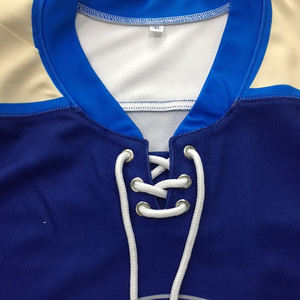 ชุดเสื้อเจอร์ซี่ฮ็อกกี้น้ำแข็งแบบระเหิดชุดเสื้อทีมโลโก้และสีสดใสสำหรับทีม - Product Image 3