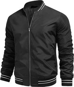 Chaqueta Bomber de Lona de Alta Calidad para Hombre con Detalle de Cadena, Bordado Chenille, Transpirable, con Función Térmica, Chaqueta de Invierno - Product Image 1