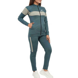 Chándal de invierno con capucha para mujer de diseño personalizado, tela de lona tejida transpirable de alta calidad, Color sólido, informal para exteriores, bajo - Product Image 5