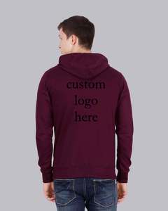 customized logo design OEM Private Label Custom Men's Fashion good fabric Zip Up Hooded Hood for men's - Product Image 4