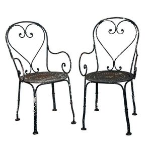 เก้าอี้ในสวนทำจากเหล็กหล่อมีรายละเอียดหรูหราสไตล์วิคตอเรียเหมาะสำหรับลานกลางแจ้งหรือระเบียงที่นั่ง - Product Image 4