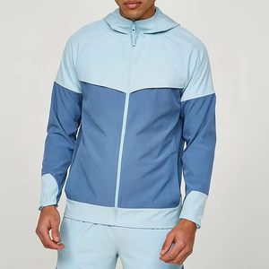 Nueva chaqueta colorida de nailon de poliéster personalizada para gimnasio al aire libre, chaqueta cortavientos atlética para correr para hombres - Product Image 5